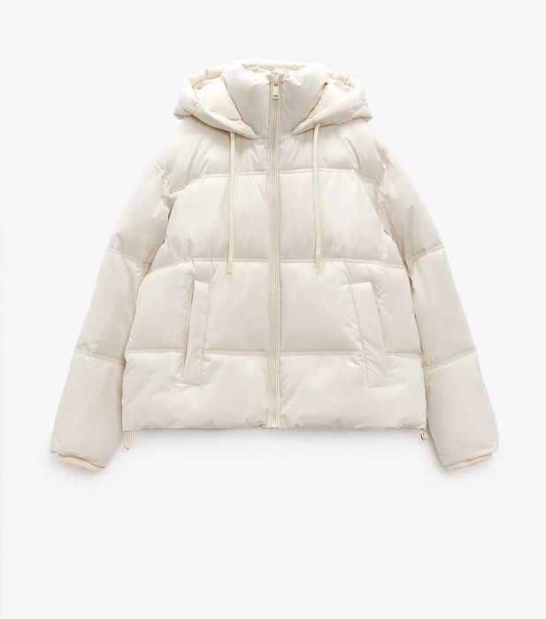 Жіноча тепла курточка Zara куртка зимова зара зимняя куртка S розмір