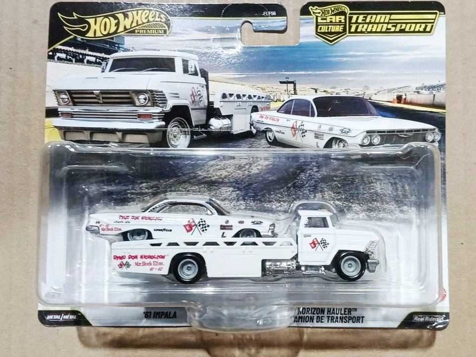 Hot Wheels Premium Car Culture Team Transport '61 Impala e Horizon Hauler
