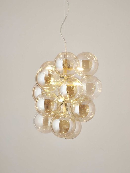 Lampa wisząca ze szkła Bubbles