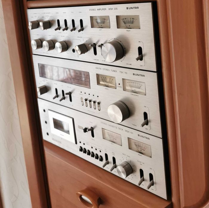 UNITRA RARYTAS flagowa wieża ZM 1006 Hi Fi, WSH 205, TSH 113, MSH 101