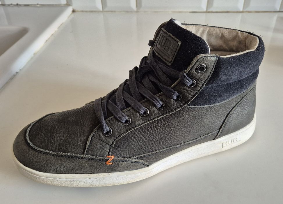 HUB roz. 44 skóra naturalna zamsz buty męskie