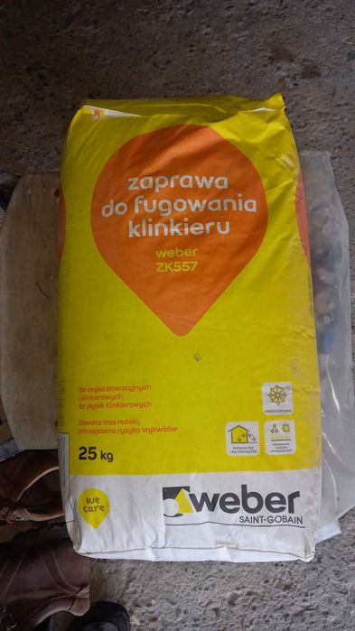 Zaprawa do fugowania klinkieru weber 25 kg