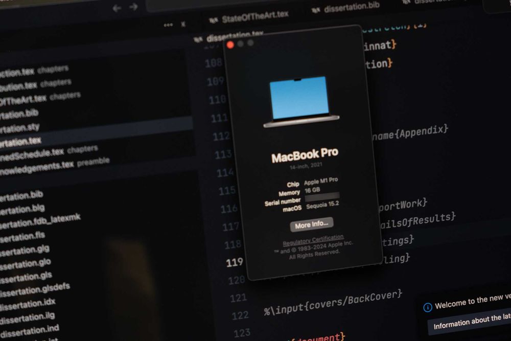 MacBook Pro 14" M1 Pro – 16GB RAM / 512GB SSD / 2021 - COMO NOVO