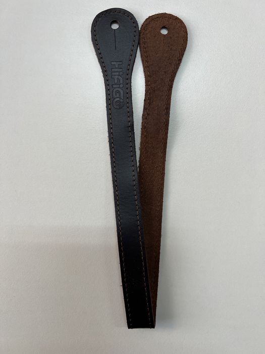 Fita de pele para suporte de IEM no pescoço, novo sem uso!