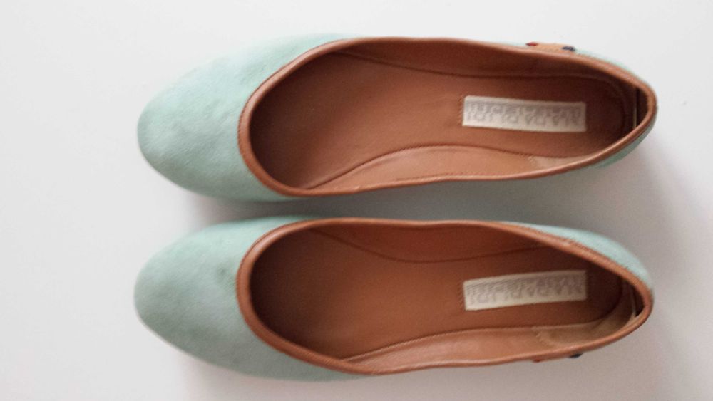 Baleriny niebieskie turkusowe miętowe 36 Napapijri