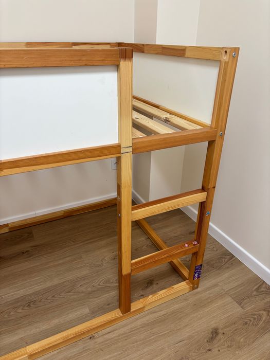 Ikea Kura łóżko piętrowe ze stelażem na dolny materac