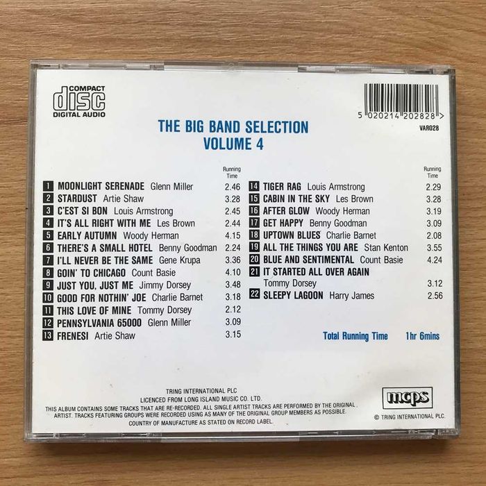 Discos cd jazz big band Glenn Miller Duke Ellington Count Basie