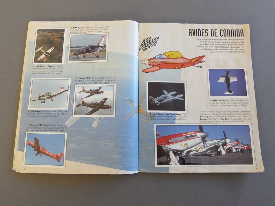 Caderneta Completa Aviões do Mundo