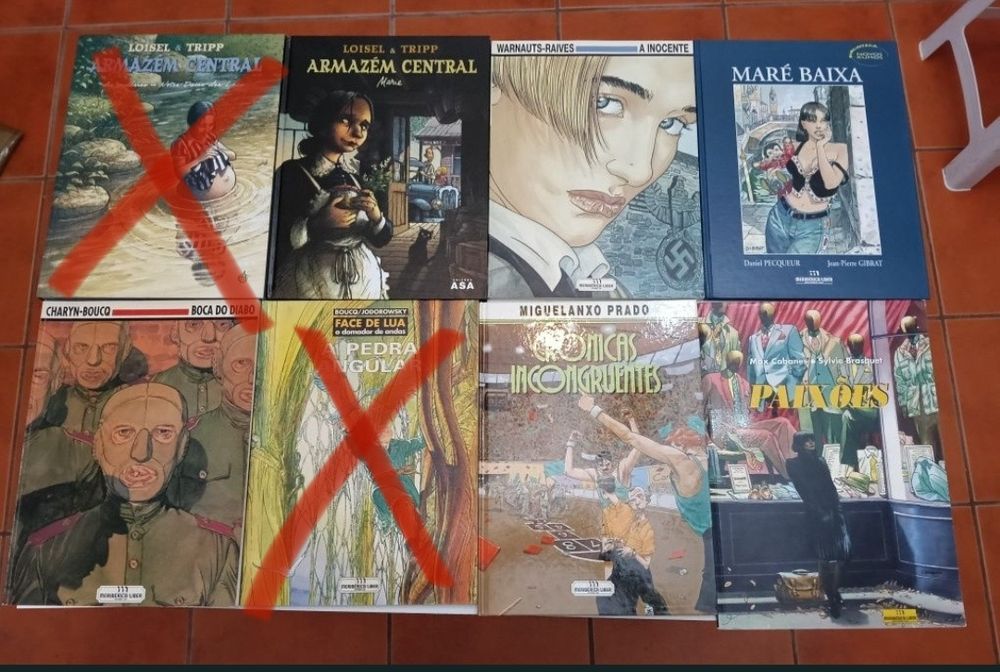 33 Albúns de Schuiten, Blacksad, Gipsy, Peter Pan, Decalogo,e outros