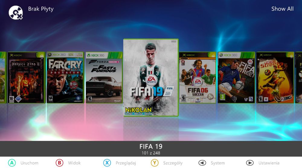 Dysk XBOX 360 1TB Slim S E Emulatory CLASSIC NES SNES Atari RGH 248