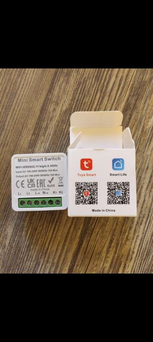 Mini Interruptor Inteligente Wi-Fi Tuya / Smart Life – Novo