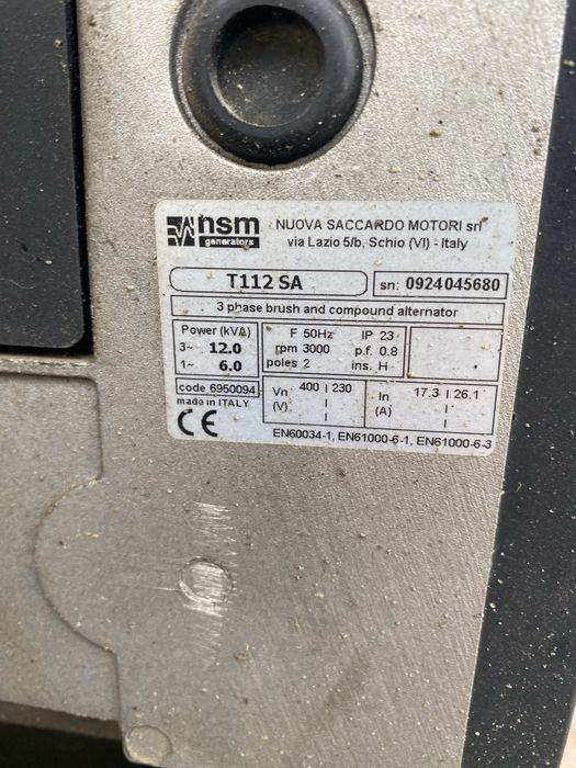 Генератор 3х фазный. GENERMORE EN 12000/400