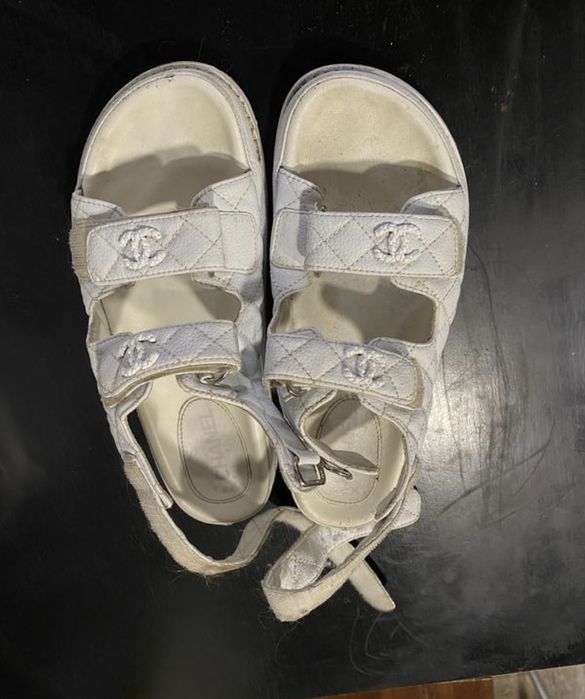 Chanel шанель сандалі сандали босоножки еко штучна шкіра
