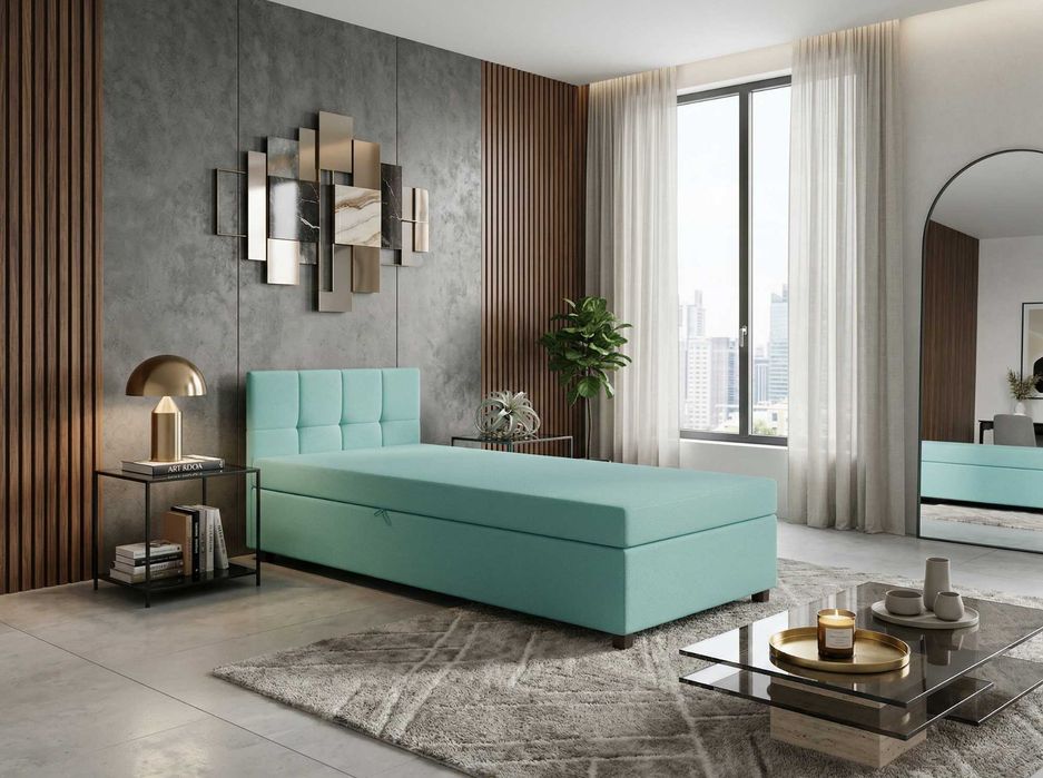 Tapczan Sorano z pojemnikiem łóżko młodzieżowe sofa wezgłowie kanapa