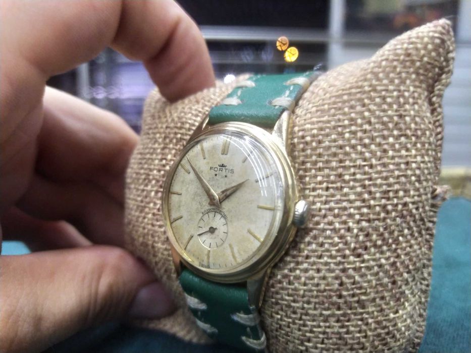 Rzadki Oryginalny Zegarek Fortis Szwajcarski Mechaniczny Vintage Retro