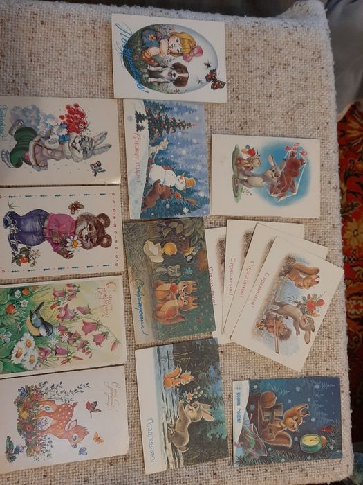 Листівки СРСР  В.Зарубін,Т.Жебелева,Р.Достян,А.Горобієвська інші