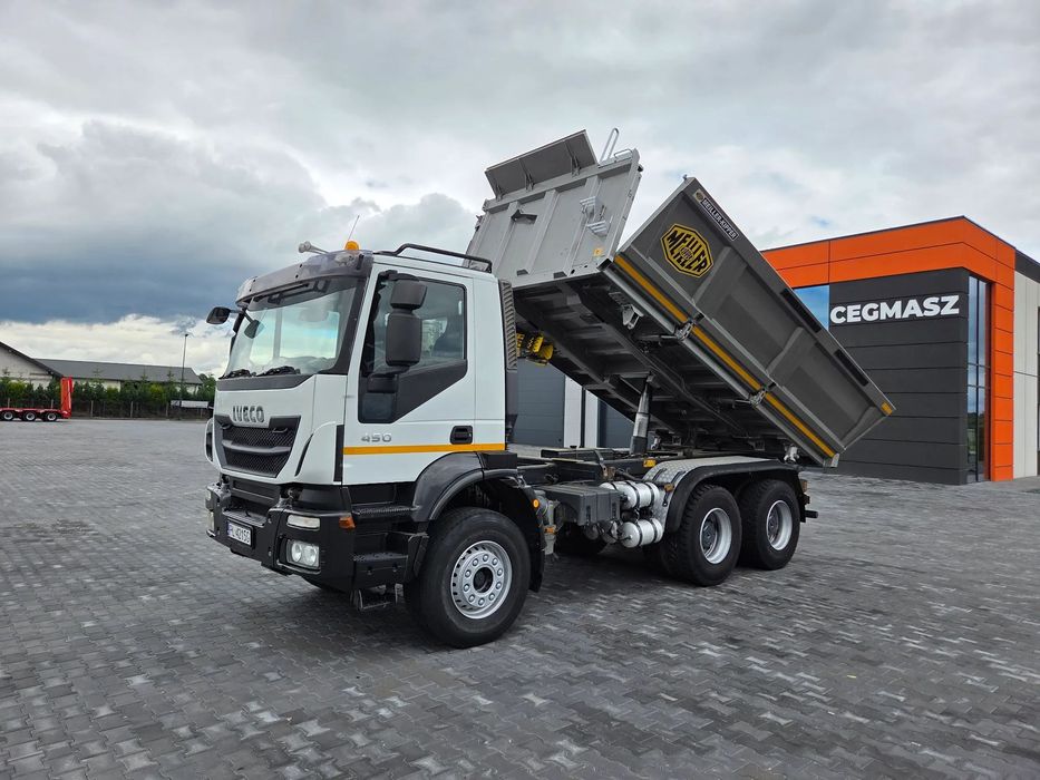 Iveco 450 Trakker / Hydroburta / 6x4 / stan idealny !!! /  zabudowa Meiller / hydroburta otwierana na 2 siłowniki / z Niemiec /