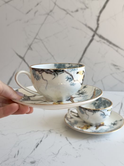 Чайний набір, сервіз hermes, чайный сервиз, чашки, набор эрмес, ермес