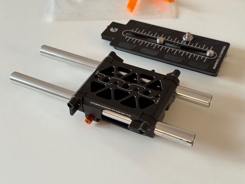 Bright Tangerine Create Baseplate Kit ROD 15mm dovetail Manfrotto/DJI
