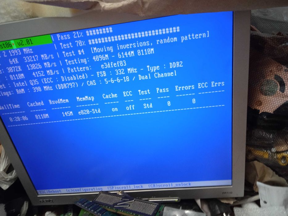 775, Мат плата + core2quad q9400 + 8gb ddr2