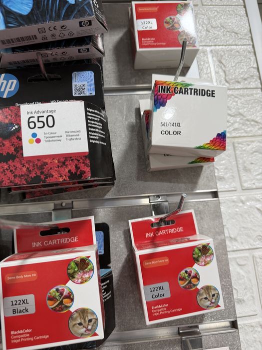 Картриджи для принтеров HP 21 и 22, 121 и 122, 123, 305, 650