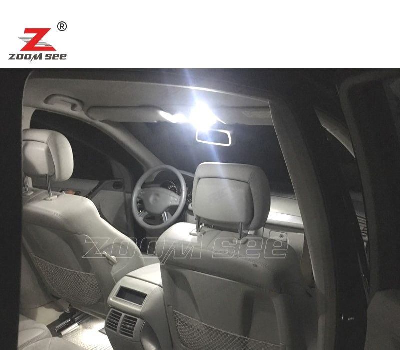 KIT COMPLETO DE 22 LÂMPADAS LED INTERIOR MERCEDES CLASE R W251 R320 R350 R500 06-14