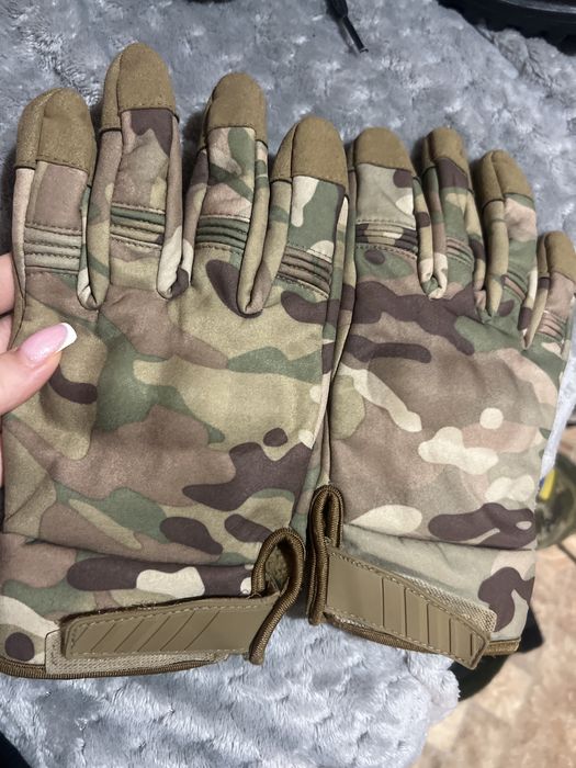 Зимові тактичні рукавички MULTICAM софт шелл на Флісі
