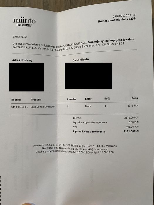 Czarna bluza Givenchy Paris Warszawa