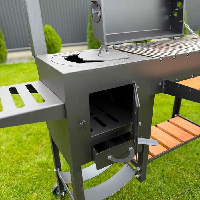 Мангал-барбекю з пічкою 4 мм на 8 шампурів - створює шедеври-барбекю