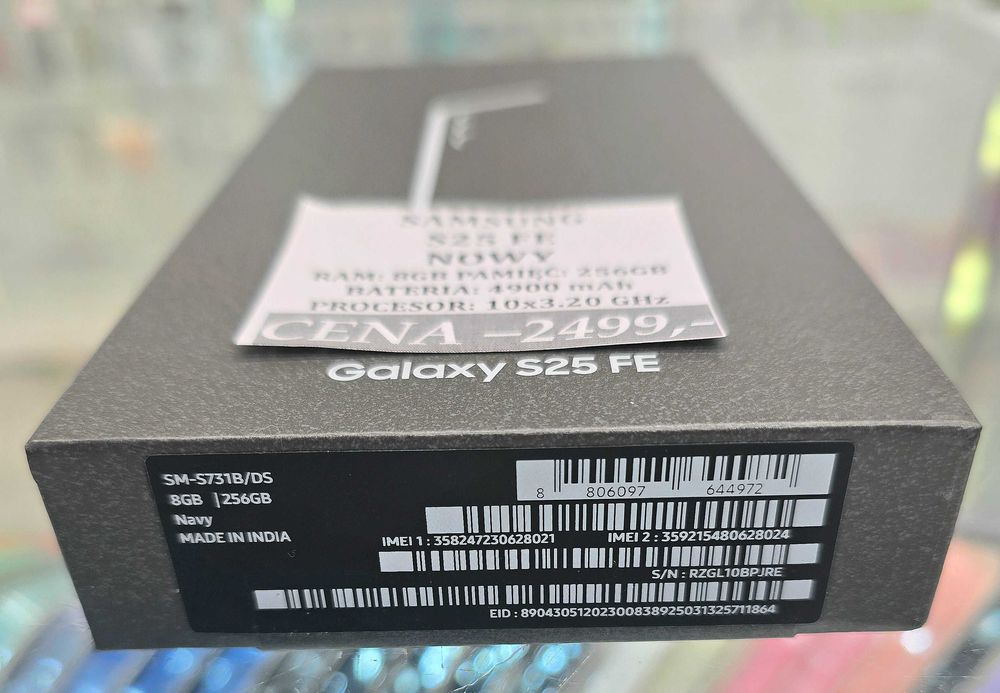 Samsung S25 FE 256GB NOWY Telakces Felicity *Raty 0%