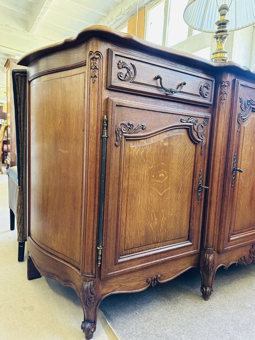 Elegancka i solidna, dębowa KOMODA LUDWIKOWSKA o ciekawym kształcie :)