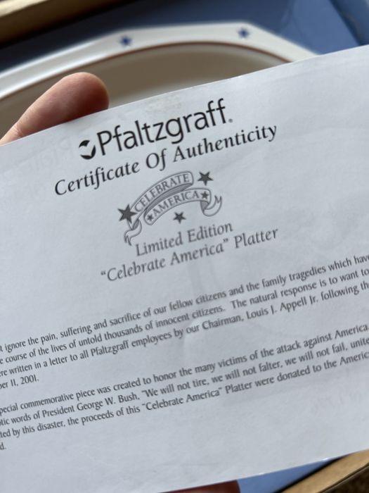 11 de Setembro América travessa Pfaltzgraff USA