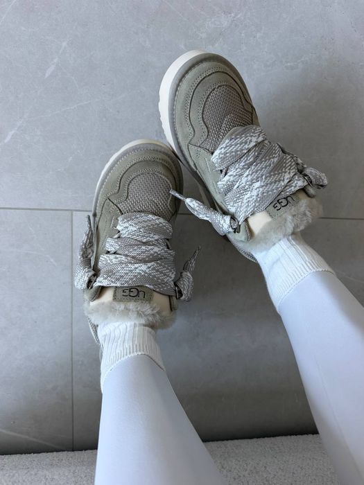 Кросівки Кроссовки UGG LOWMEL SNEAKERS premium Grey  Серый  Сірий Кросовки Демісезон