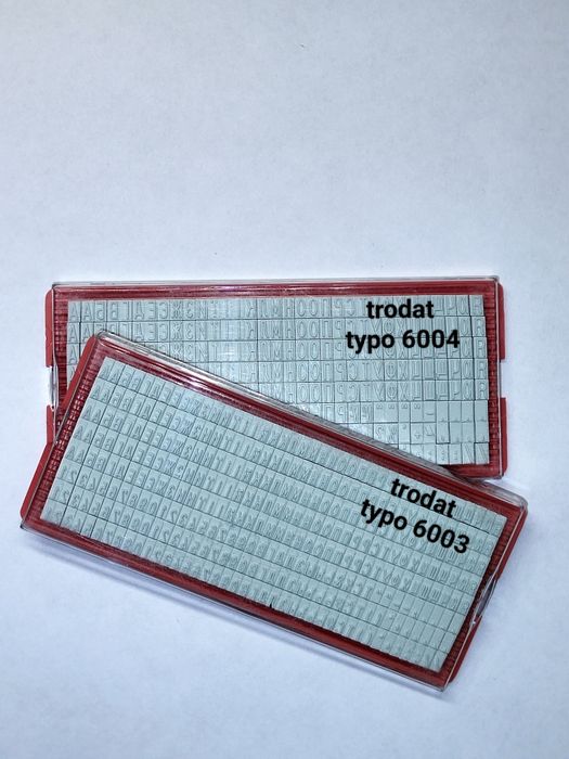 Набор букв и знаков TRODAT (УКР, LAT)для самонаборного штампа