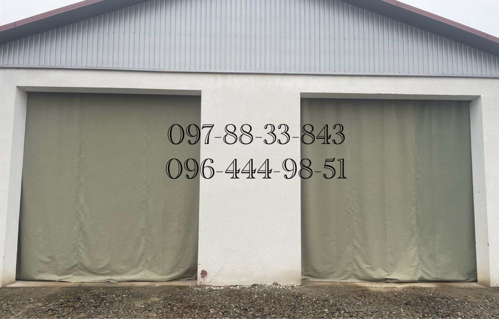 брезент тент штори брезентові утеплені штори