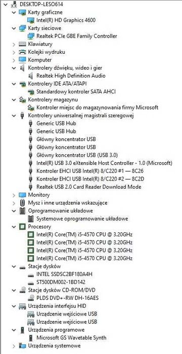 Dell Vostro 3900 Win 10 Pro, i5 4570, SSD 180GB + HDD 500GB