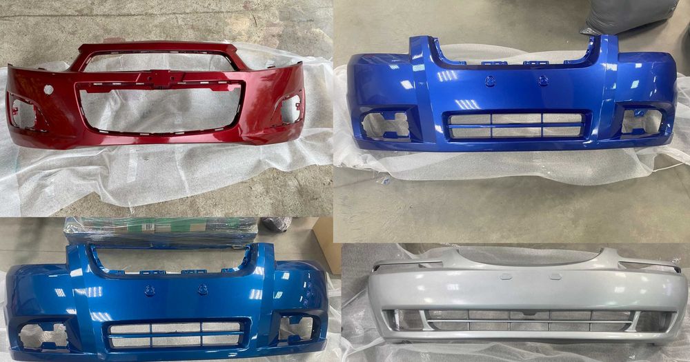 Бампер передний/задний Aveo T-200 T-250 T-300 . Окрашенный в цвет авто