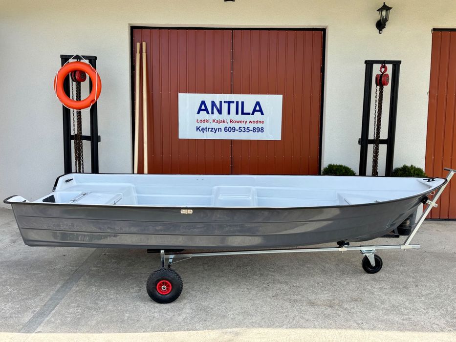 OKOŃ 380 Łódka wiosłowa wędkarska / 100 łódek na placu!!! Transport