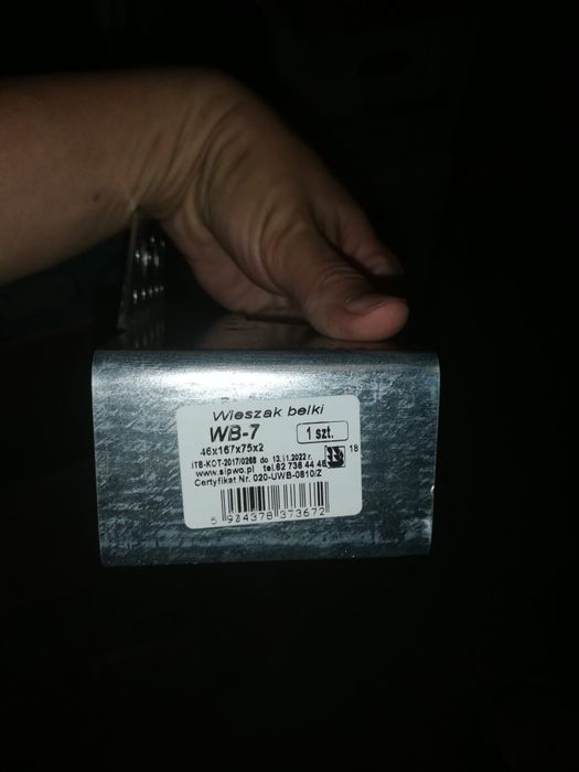 Wieszak belki WB-7 46x167x75x2 (22 szt)