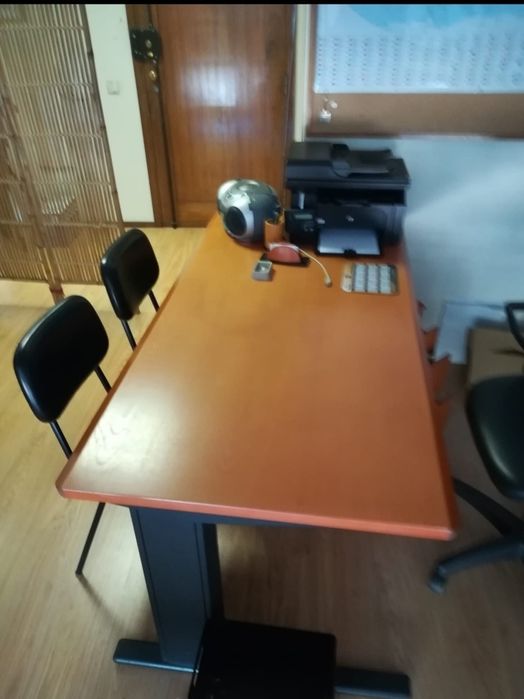 Secretária de escritório  em madeira faia maciça