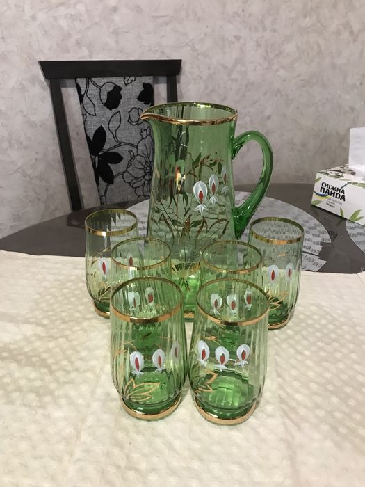 Богемия набор кувшин 6 стаканов