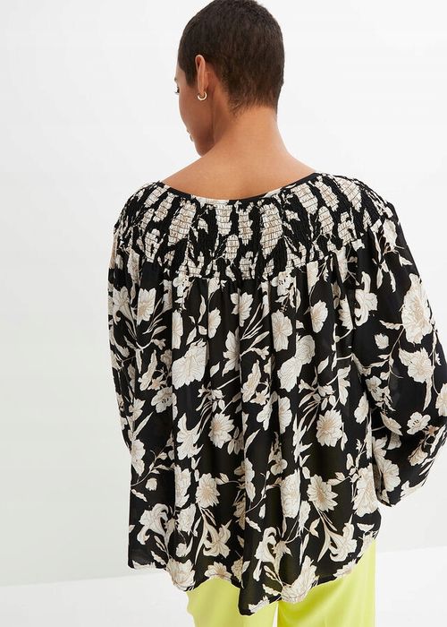 B.P.C bluzka rozkloszowana we wzory 40.