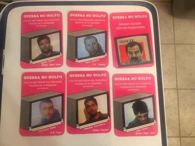 lote de 20 calendários ano 1991 alusivos à Guerra no Golfo