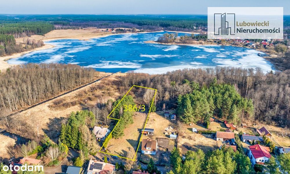 Działka z linią brzegową Jeziora Spychowskiego