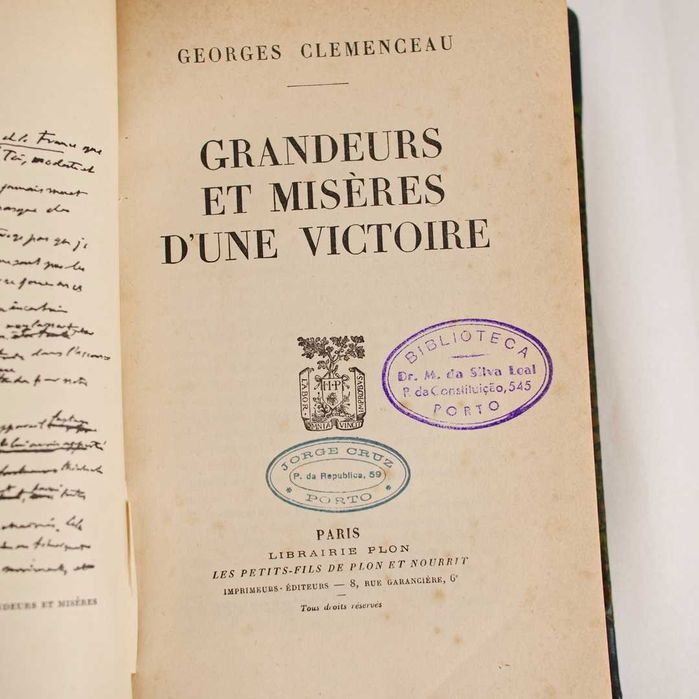 Georges Clemenceau - Grandeurs et Misères d’une Victoire (1930)