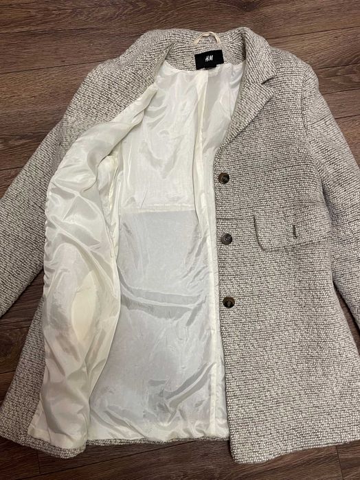 Пальто демі жіноче H&M, розмір S, шерстяне