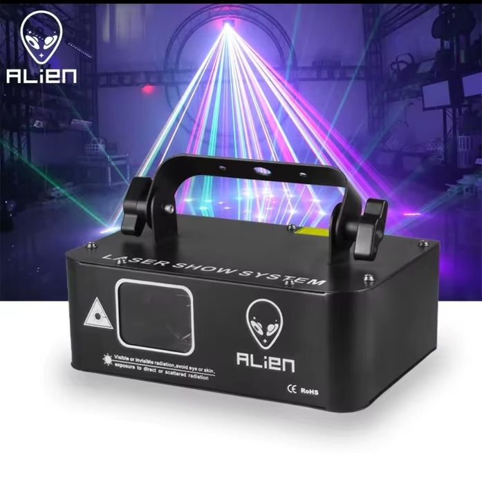 Laser Alien RGB 500 mW DMX oświetlenie Dj