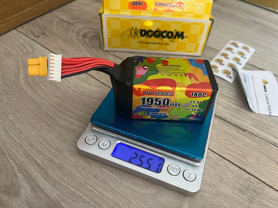 DogCom HV Series 6s 1950mAh 180c HV xt60 - bateria, akumulator