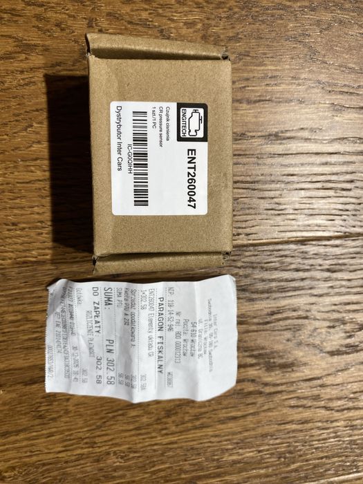 ENGITECH Czujnik ciśnienia paliwa ENT260047