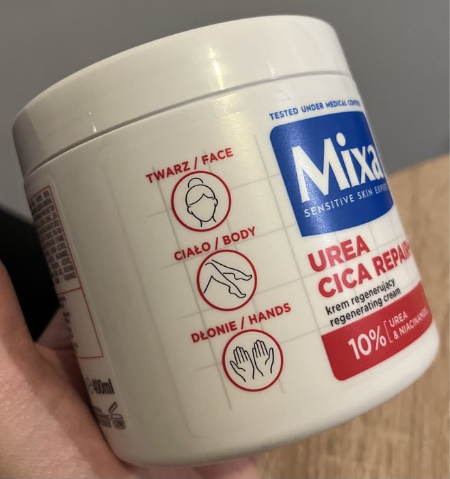 Mixa nowy krem balsam urea cica repair+ 400ml regenerujący do ciała
